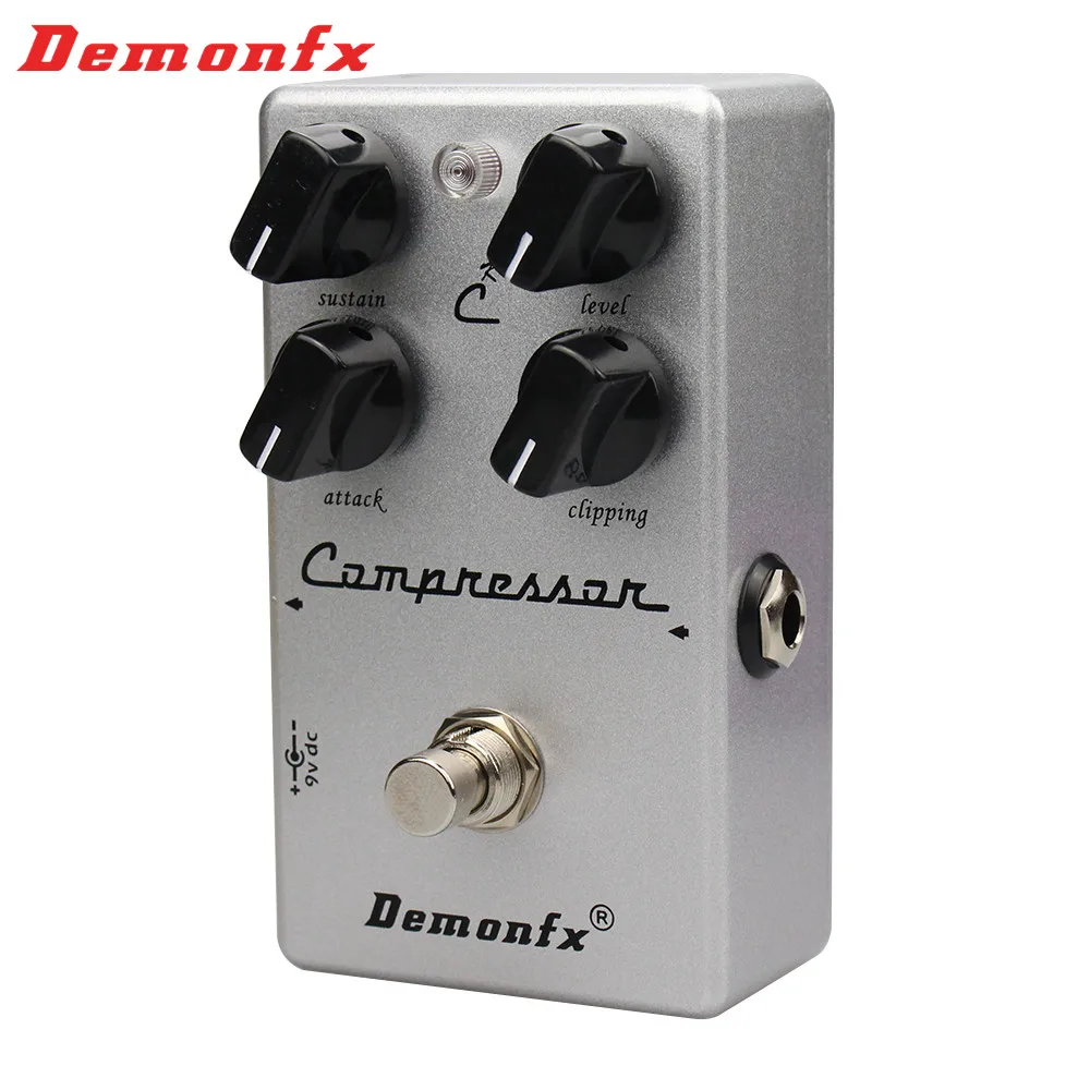 Demonfx CK 4-Knob Guitar Effect Pedal Compressor with True Bypass, Clone K C4 Compressor, High Quality, New