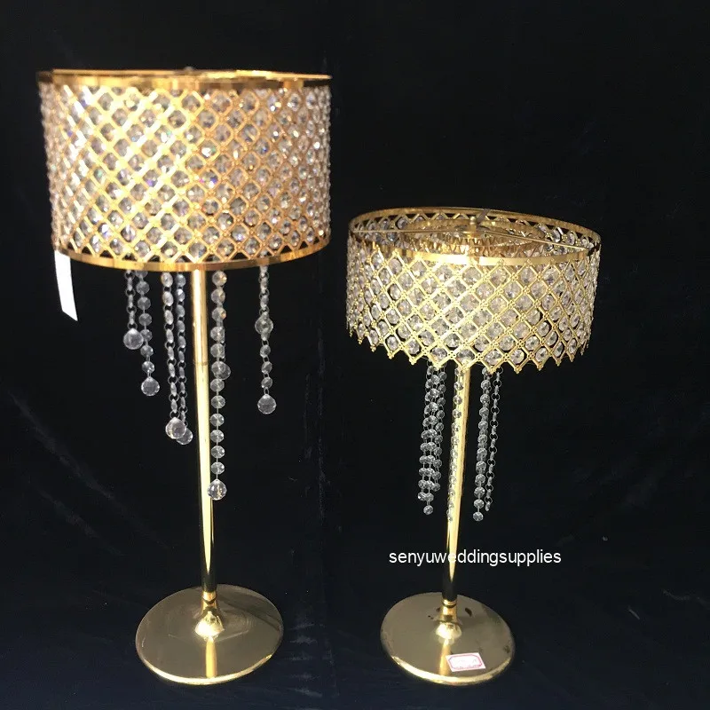 NEW style  excellent quality metal crystal flower stand centerpiece for wedding senyu2454