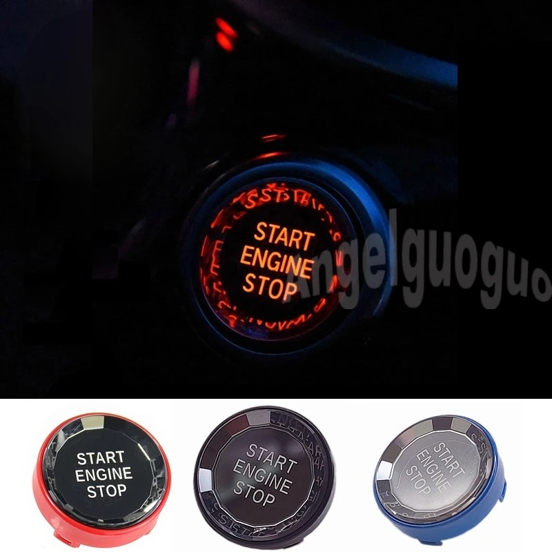 Car Engine Start Stop Switch Button Stickers For BMW X1 E84 E81 E87 X5 E70 X6 E71 E90 E60 E91 E92 E93 Z4 E89  E Chassis Cars