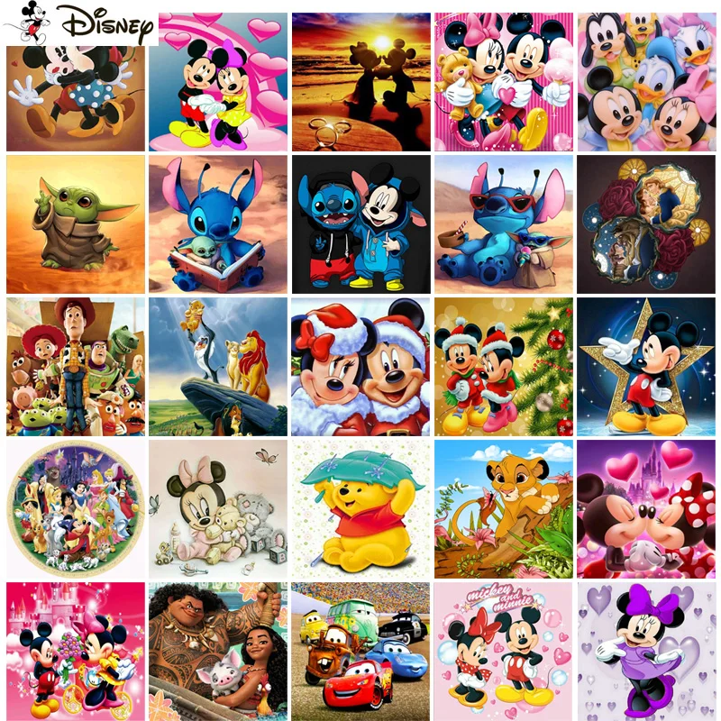 Disney Diamond Painting Cross Stitch Pattern 5D Diamond Embroidery 