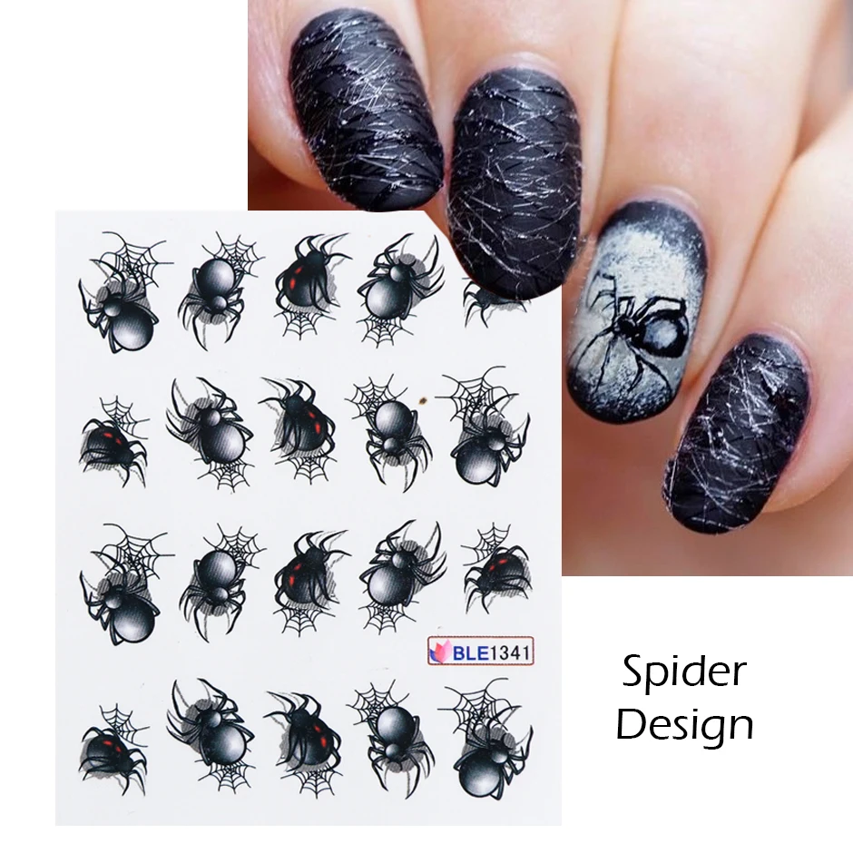 Altın fermuar Nail Art etiketler seksi ağır Metal tasarım gümüş zincir gotik mektup çıkartmaları cadılar bayramı manikür aksesuarları LEXF6021