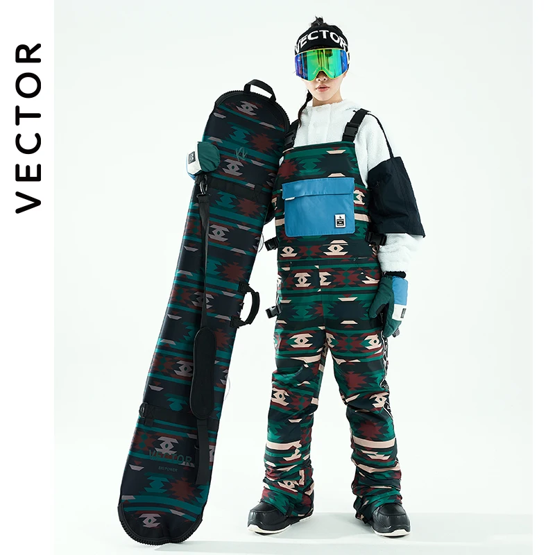 

VECTOR New Style Men's and Women's Ski Ski Jacket Bib Pants Winter Warm Windproof Waterproof Outdoor Sports Snowboard