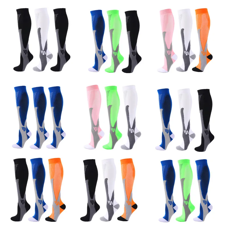 

3 Pair Compression Socks Varicose Veins Leg Relief Pain Men Women Sports Socks Anti Fatigue Pain Relief Compression Stockings