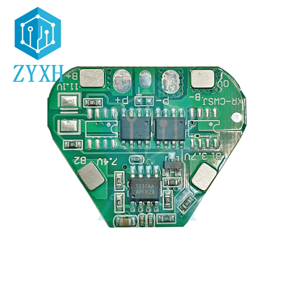 3S BMS 5A 11.1V 18650 Li-ion Lithium Battery Charge Board Triangle Type Parallel Short Circuit Protection For Power Bank