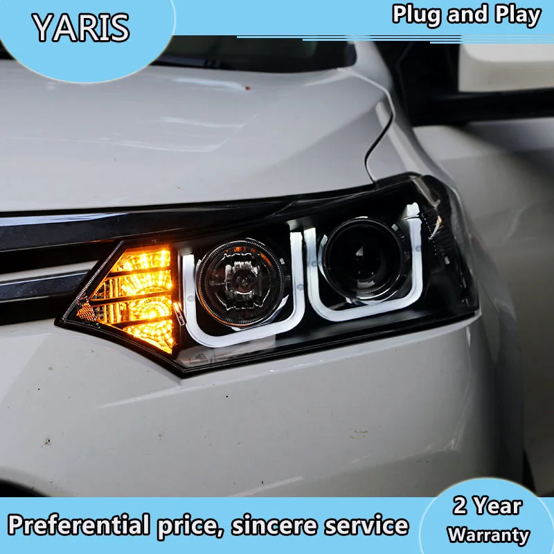 Car Styling Head Lamp for Toyota Yaris Headlights 2014 2015 2016 Yaris L LED Headlight LED DRL Hid Bi Xenon Auto Accessories