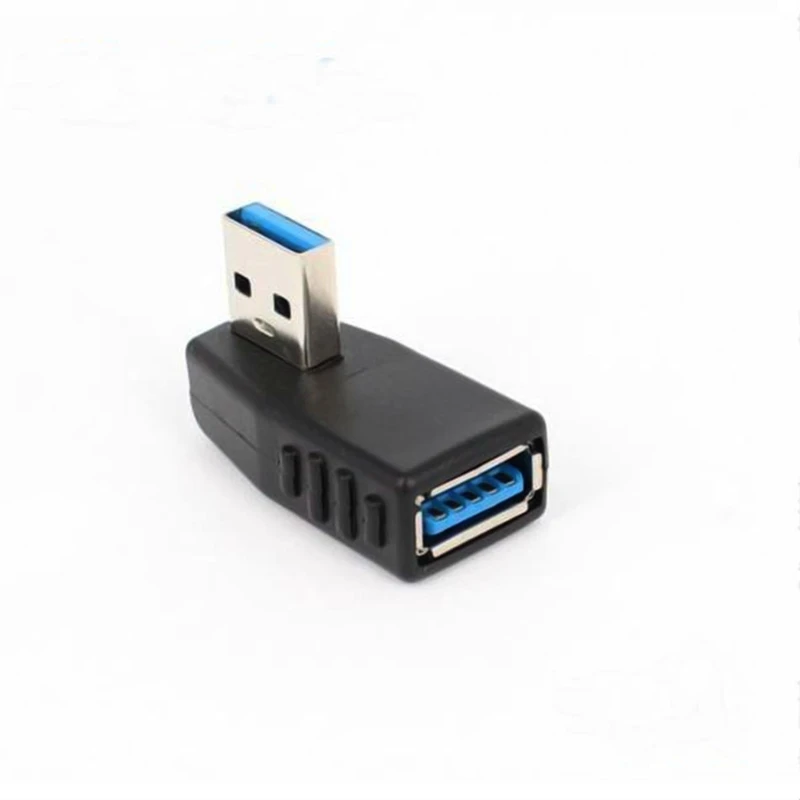 90 Degree Left and Right Angle USB 3.0 USB 2.0 A male to female Adapter Connector, High Speed Used for Laptop Drop Ship