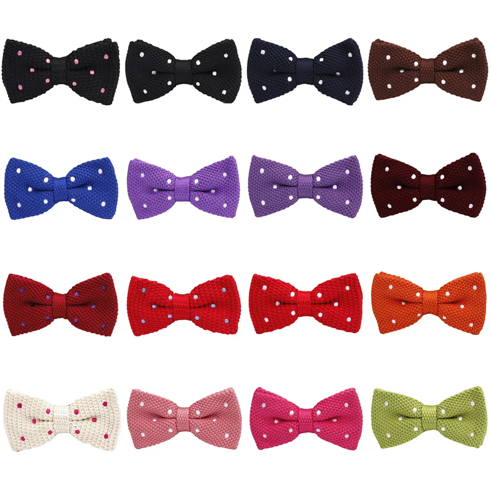 

Men Polka Dots Bow Tie Wedding Party Pre-tied Bowtie Adjustable Bow Ties BWTQN20003