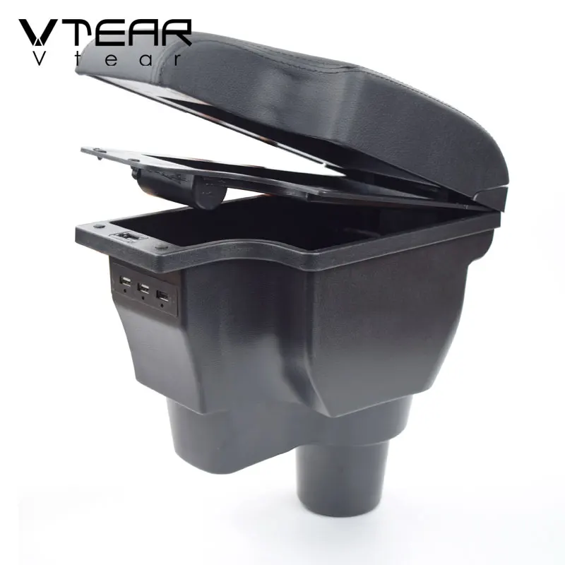 Vtear Car Armrest Box Interior Accessories Arm Rest Center Console Ashtray Cushion Decoration Parts For Hyundai Accent Solaris 2