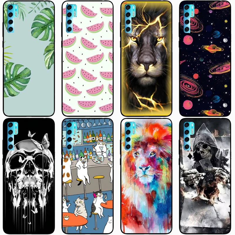 Fashion Soft silicone TPU Back Cover For TCL 20 PRO Phone Funda Case For TCL 20 Pro Cute Cartoon Case