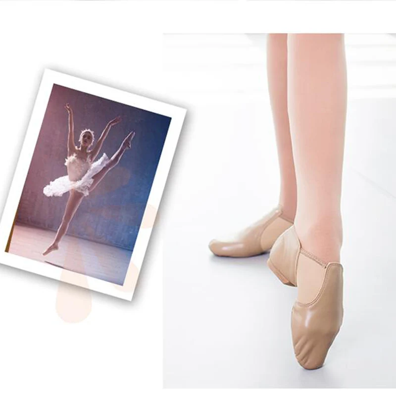 Genuine Leather Jazz Dance Shoes Women Girls Tan Black Dancing Ballet Shoes for Adults Boys Ballet Shoes Dance Sneakers Men