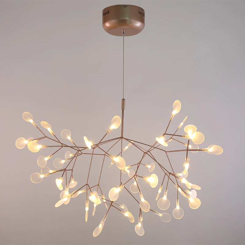 45 heads, large Modern Led Pendant Light Nordic Acrylic Branches Dining Room Kitchen Light Cherry Blossoms LED Light