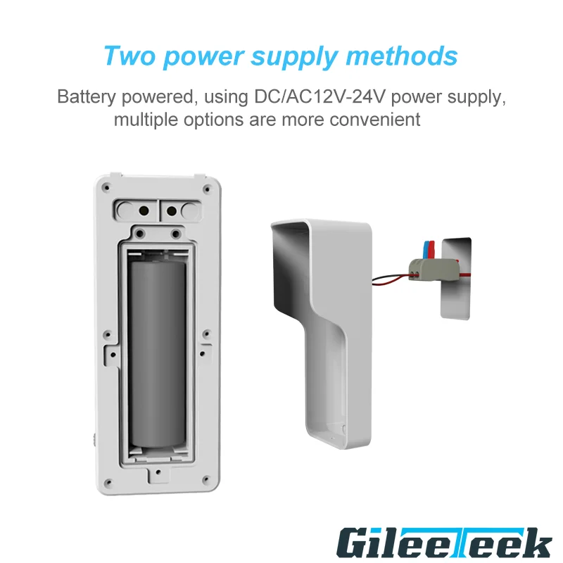 WF005 Tuya Smart WIFI Doorbell HD 1080P Wireless Camera Two-way Voice  Audio Works IP65 Waterproof Compatible IOS and Android