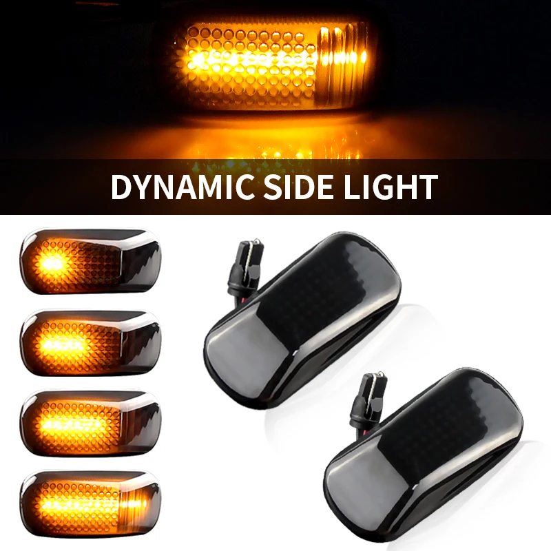 

2pcs Led Dynamic Side Marker Turn Signal Light For Honda Stream S2000 CR-V HR-V Civic City Fit Jazz Accord Repeater Signal Light