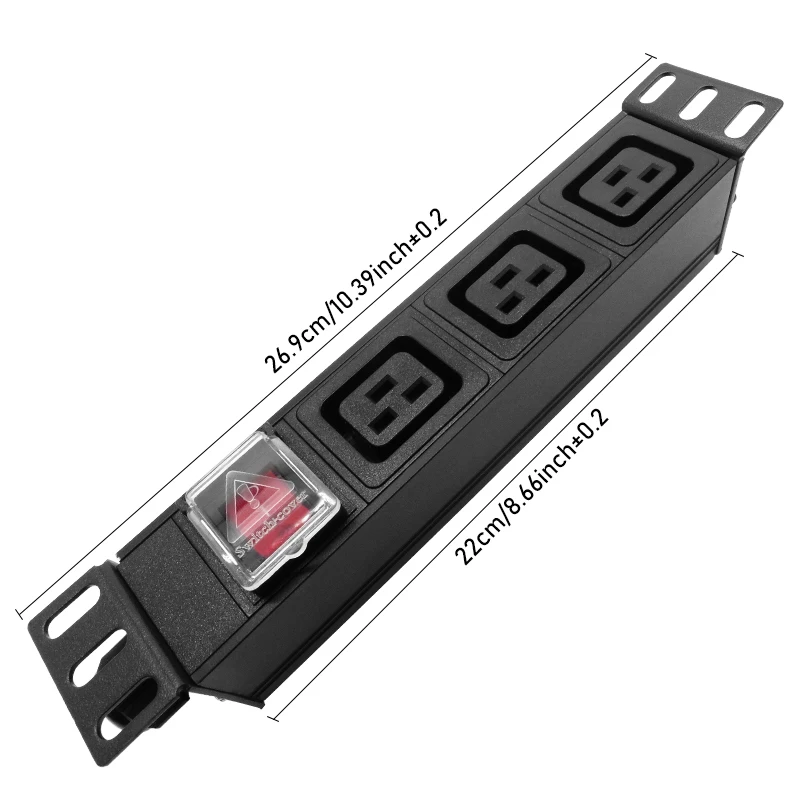 3 AC hole 16A Standard IEC C19 presa cavo di alimentazione elettrica connettore cavo PDU rimovibile israele UK EU AU US C20 plug