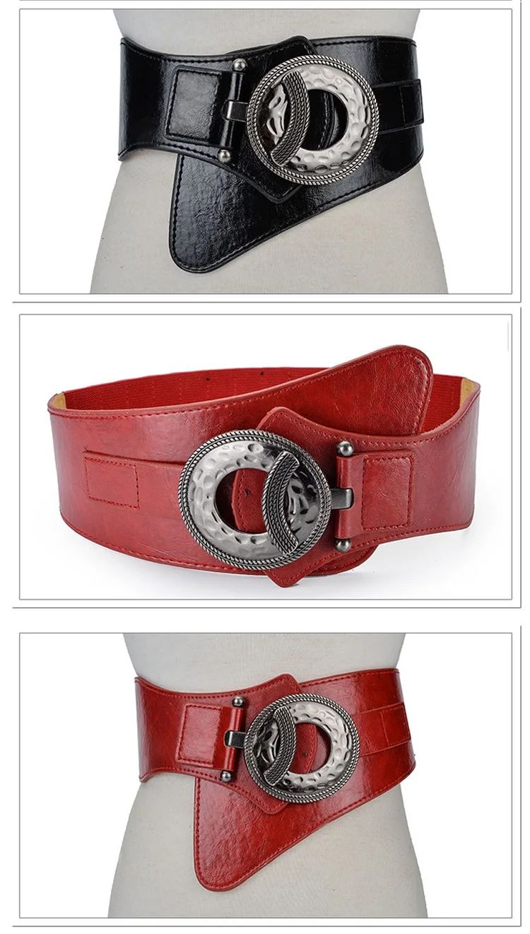 Neue NHot Mode Frauen Breite Taille Elastische Stretch Gürtel frauen Gürtelriemen Gürtel Für Frauen Cinturon Mujer Kummerbund Strap LB029 – Detail 4