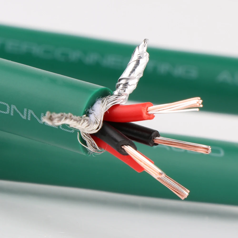 Mcintosh-2328 HiFi Áudio Prata e Prata Banhado a Cobre Híbrido XLR Cabo de Interconexão com XLR Macho para Plugues Femininos