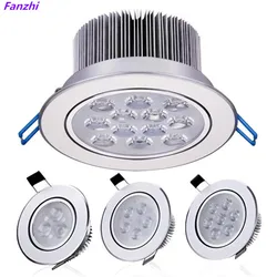 Home Round Dimming Downlight, High Power LED Recessed Spotlight, Ceiling Spotlight, 3W / 6W / 10W / 14W / 18W / 24W / 36W, 110v