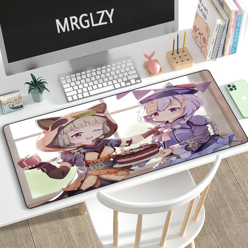 

Genshin Impact Mouse Pad 900x400mm Kawaii Girl Sayu Mechanical Keyboard Mouse Mat Gamer for LaptopPad Anti-slip Rubber Mousepads