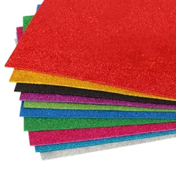 5 Sheet/bag Glitter Foam Paper Children's Handmade DIY Scrapbooking Craft Decorations Cardstock Handcraft Cutters Sparkles Paper