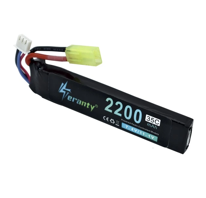 Upgrade Power Water Gun bateria Lipo 2S 7.4V 2200mAh 35C dla AKKU Mini Airsoft BB Air pistolet zabawki elektryczne pistolety części do zdalnego