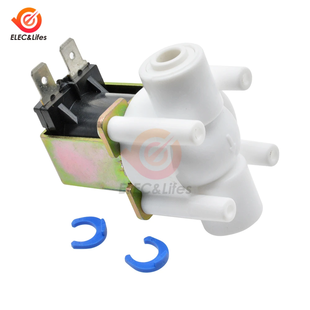 NC Electric Solenoid Valve Magnetic DC 12V 24V 1/4" Water Air Inlet Flow Switch Water Pump control for Washing Machine Dispenser