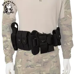 Tactical Multifunctional Security Belts Outdoor Training Polices Guard Utility Kit Duty Belt Belt with Pouch Set