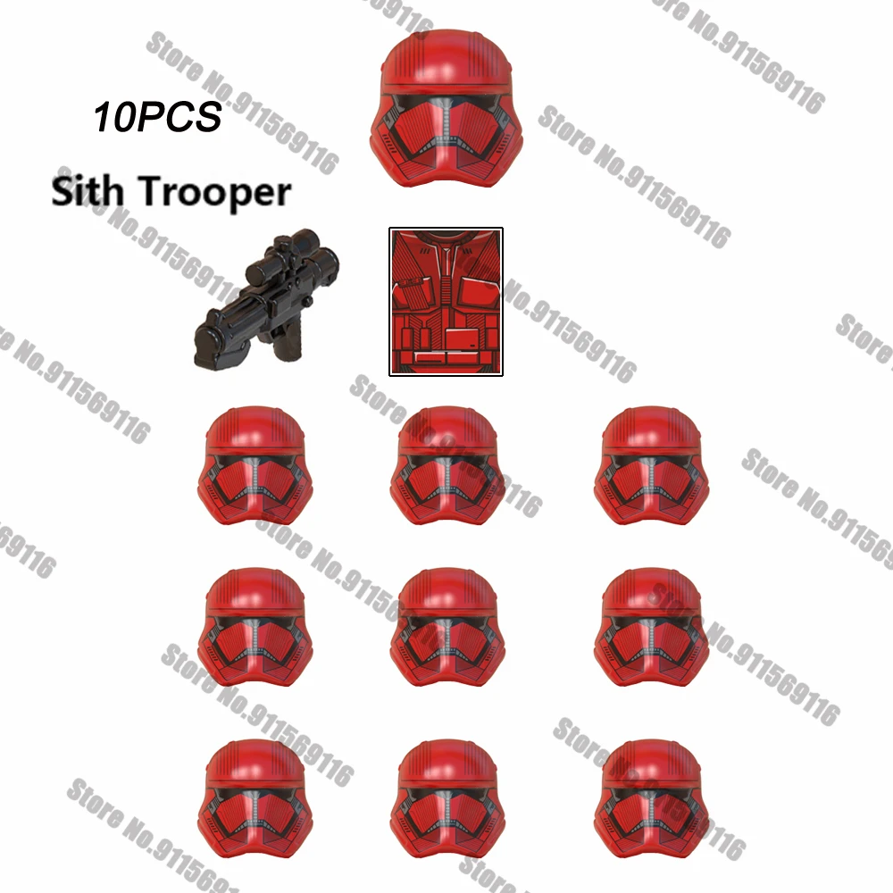 10PCS First Order Sith Troopers Pilot Building Blocks Bricks Star Action Figure Wars Toys Kids