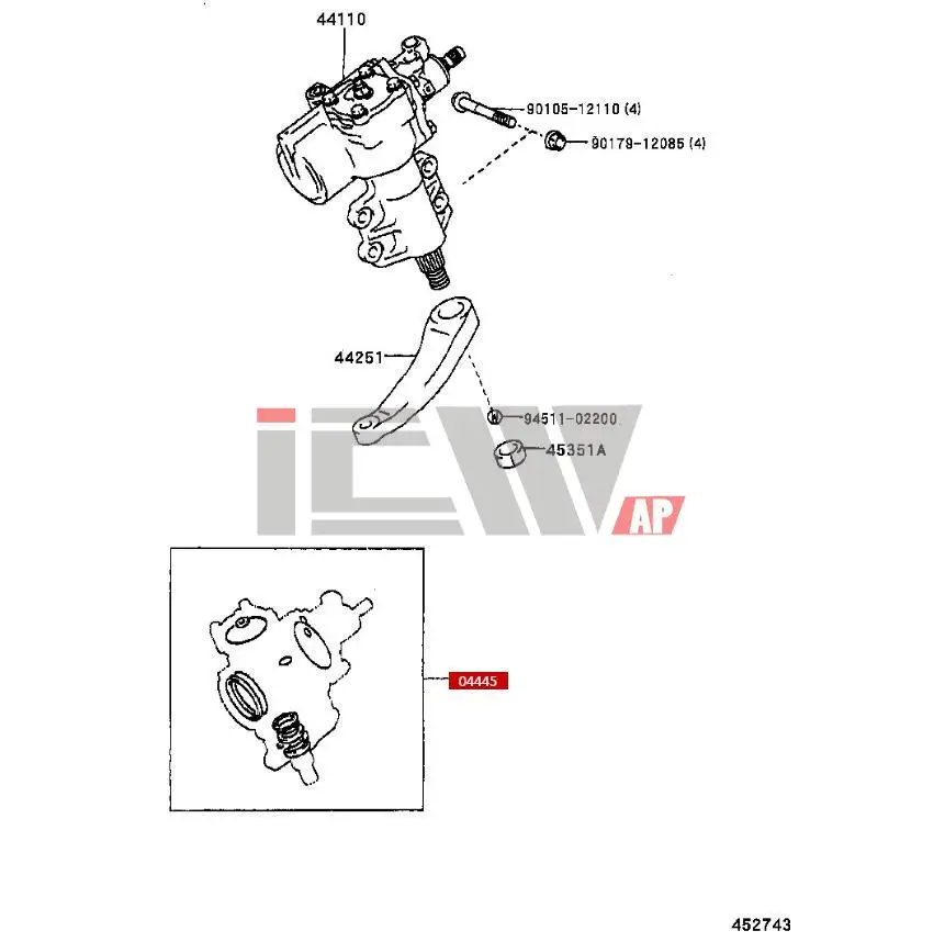 Power Steering Assembly Gasket Kit For TOYOTA LAND CRUISER 100 VAN FJ80/FZJ80