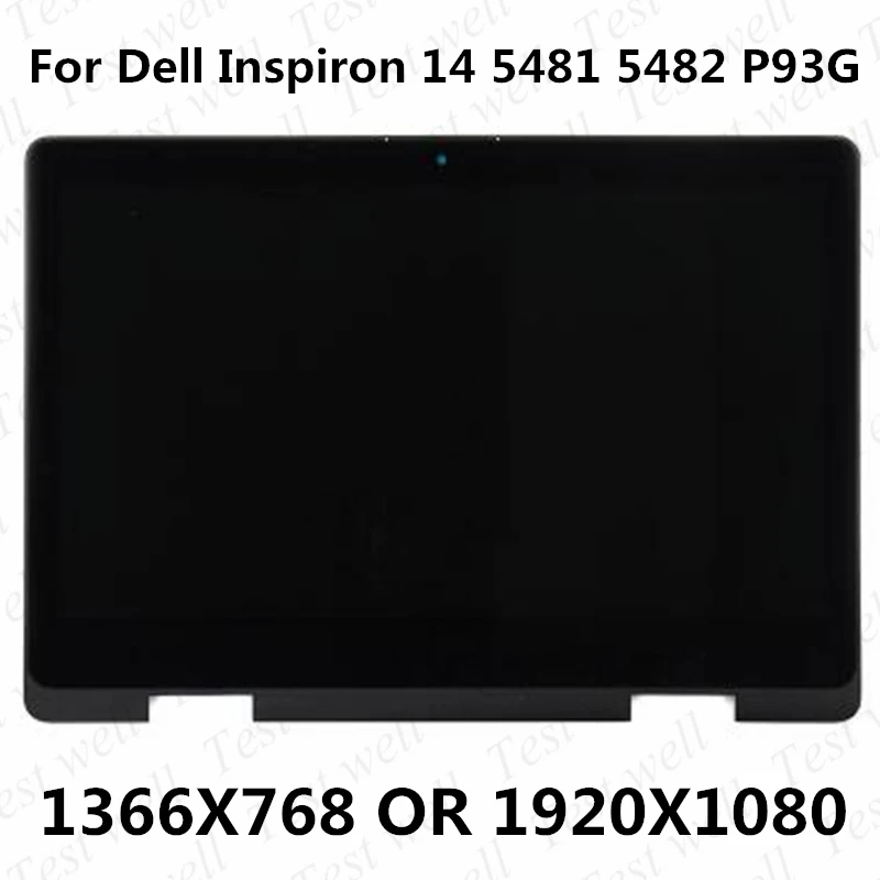 For Dell Vostro 14 5000 Vostro 5481 5482 P93G LCD Display with Touch Screen Digitizer Full Assembly With frame B140XTN02.E