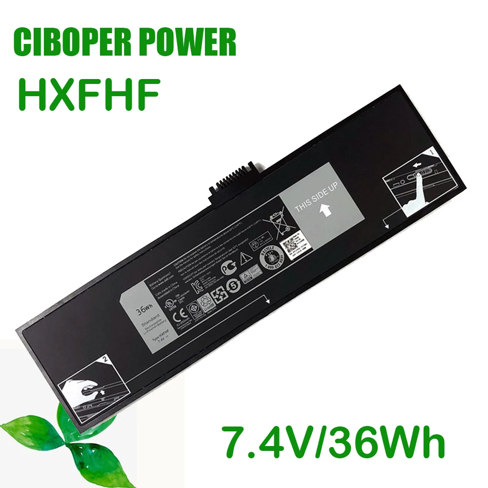 

Ciboperpower New Laptop Battery HXFHF 7.4V 36Wh For Venue 11 Pro (7130) 11 Pro (7139) 11 Pro 7310 Series Notebook VT29R VJF0X