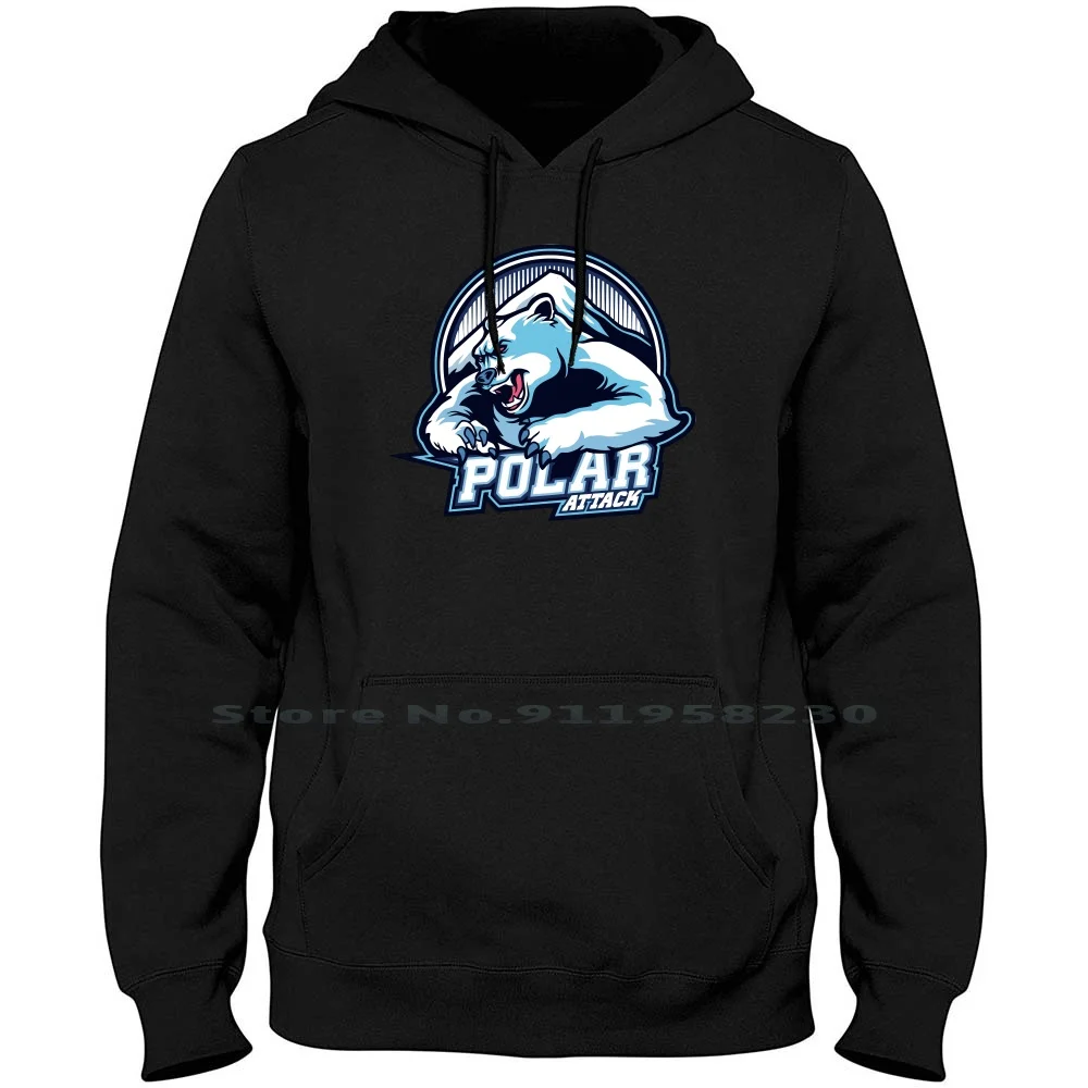 Polar Attack Men Women Hoodie Pullover Sweater 6XL Big Size Cotton Cartoon Polar Movie Comic Tage Game Pol Ola Age Ny Me Funny