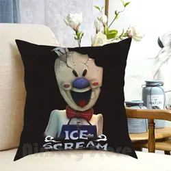 Mobile Horror Game Ice Scream Pillow Case Printed Home Soft DIY Pillow cover Granny Android Ios Slendrina Ice Scream Kindly