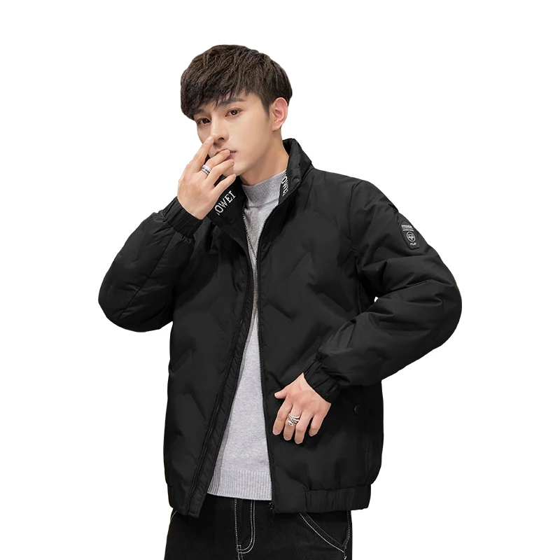Men's lightweight down jacket new tide winter clothing student youth self-cultivation men's stand collar fashion jacket