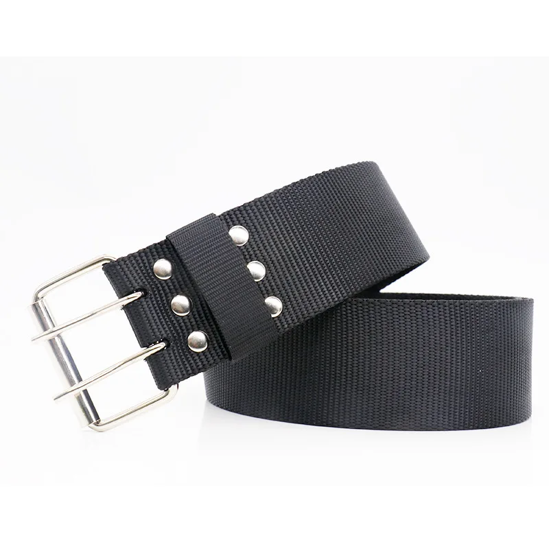 Flying Art 2021 High Quality Double Pinhole Buckle Nylon Belt Men's Tactical zinc Alloy pin buckle Metal pin buckle