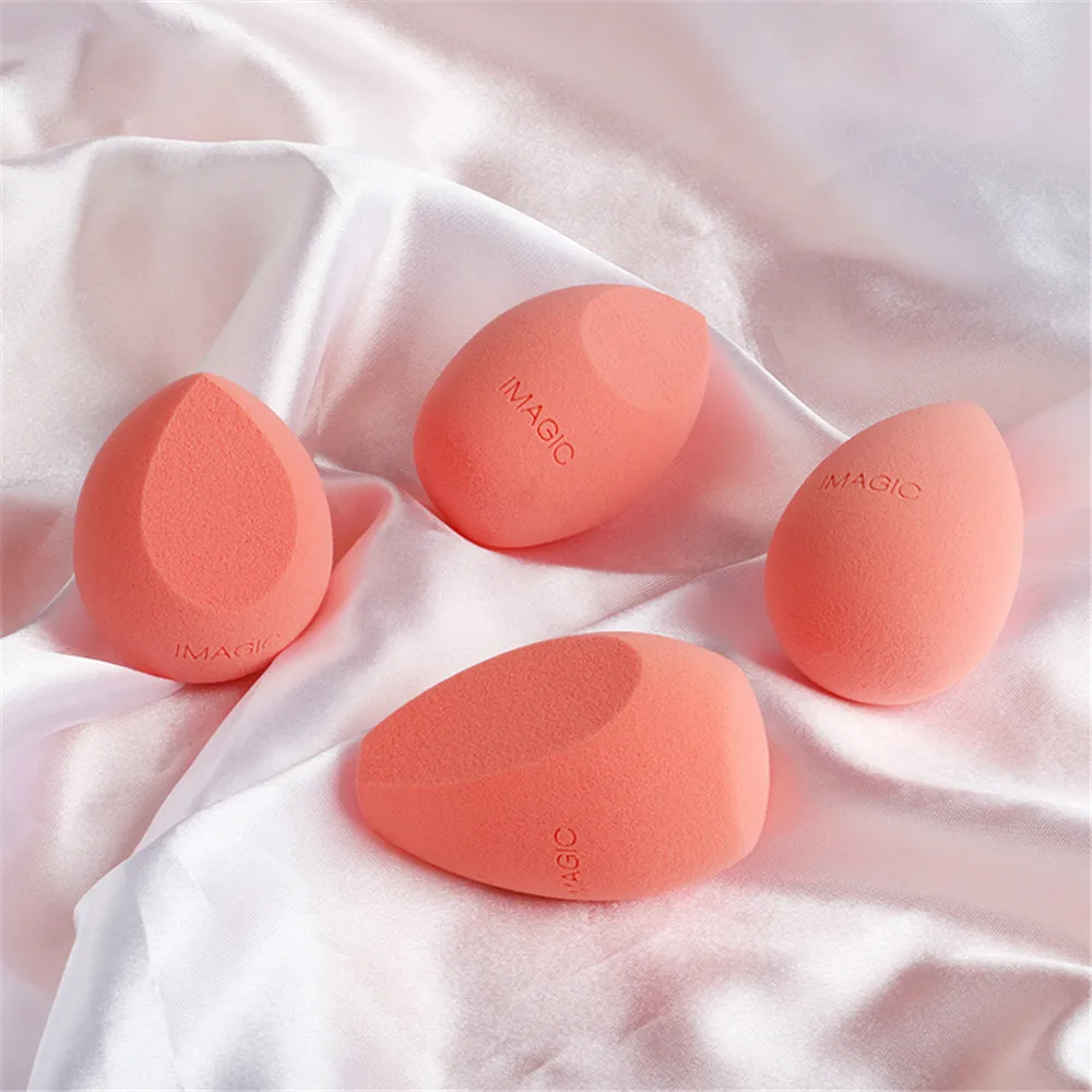 1PC Fashion Colorful Smooth Wet Dry Dual Use Cosmetic Puff Foundation Blender Makeup Sponge Powder Puff Beauty Makeup Tools