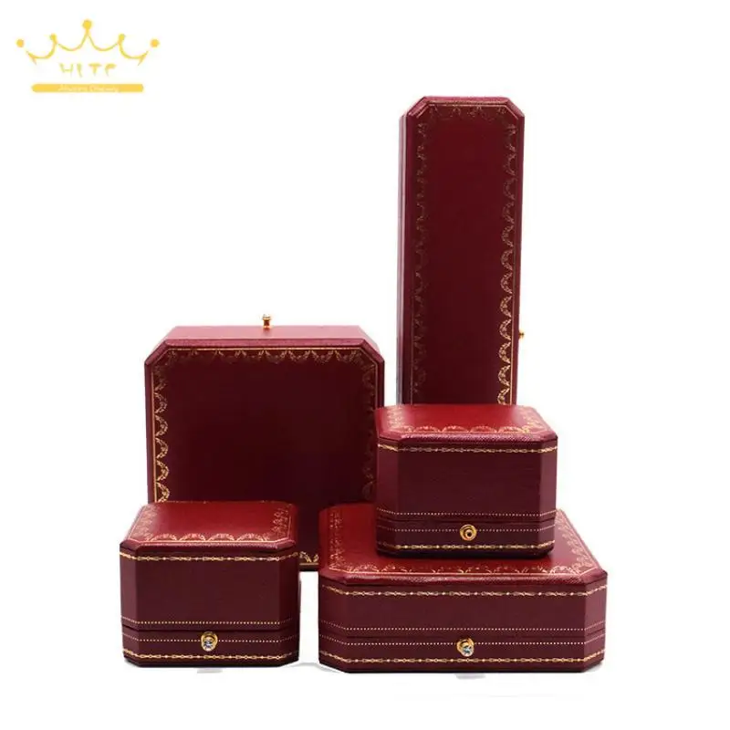 Golden Lace Octagonal Snap Button Jewelry Box Jewelry Storage Box Ring Box Bracelet Box Jewelry Packaging Box