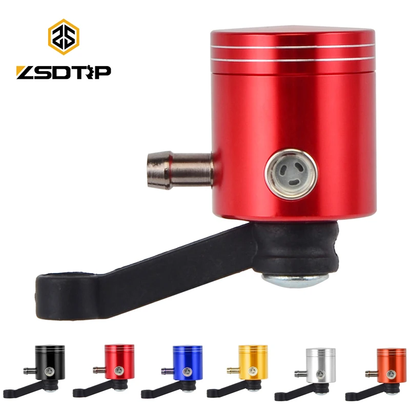 ZSDTRP Universal Motorcycle Front Brake Clutch Fluid Bottle Master Cylinder Oil Reservoir Tank Cup For Honda Suzuki Kawasaki