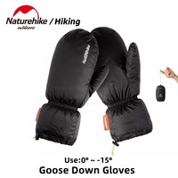 Naturehike White Goose Down Gloves Warm Portable Winter Sport Waterproof Camping Hiking Cycling Motorcycle Bicycle Ski Gloves