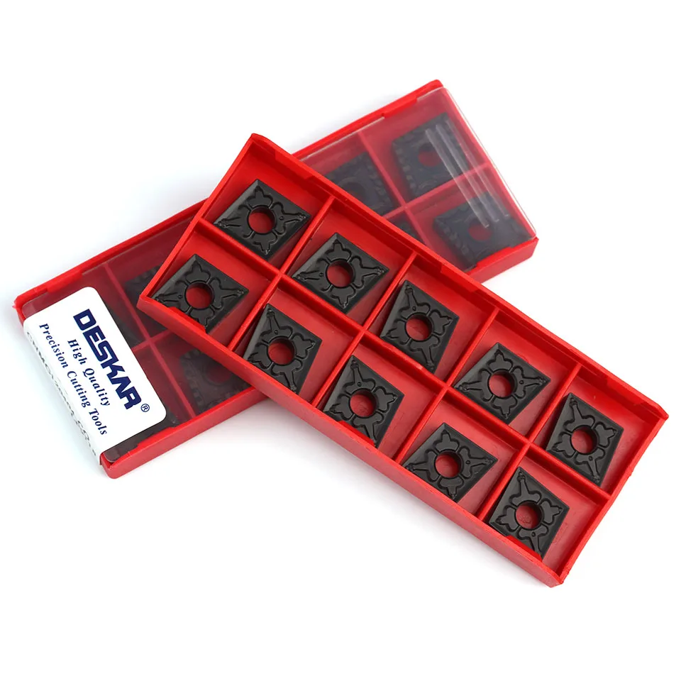 Imagem -02 - Carboneto de Inserção Deskar Original Cnc Ferramenta Torno Aço Ferramenta de Torneamento Cnmg120404 Cnmg120408 Cnmg120412 tm cq Lf9118