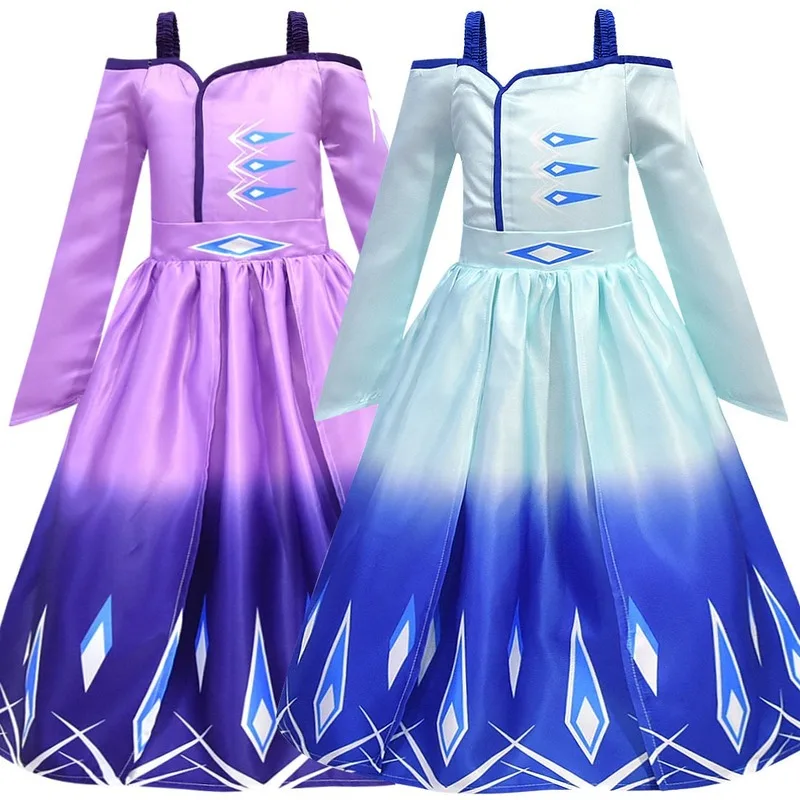 2020 Kids fashion Winter Christmas cartoon Cosplay Dress Princess Cartoon Dresses Kids Queen Party Clothes Vestidos