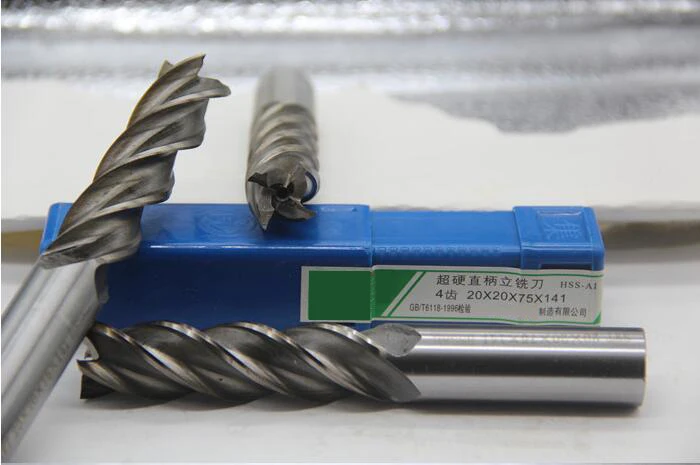 Four 4 Flute HSS & Al End Mill Cutter Extended lengthening Long CNC Bit 2 3 4 5 6 7 8 9 10 11 12 13 14 15 16 17 18 20 22 25