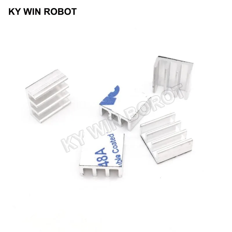 5Pcs Mini Adhesive Aluminum Radiator Heatsink Heat Sink 11x11x5mm Cooler For 3D Printer Stepper Motor Driver VGA RAM LED IC