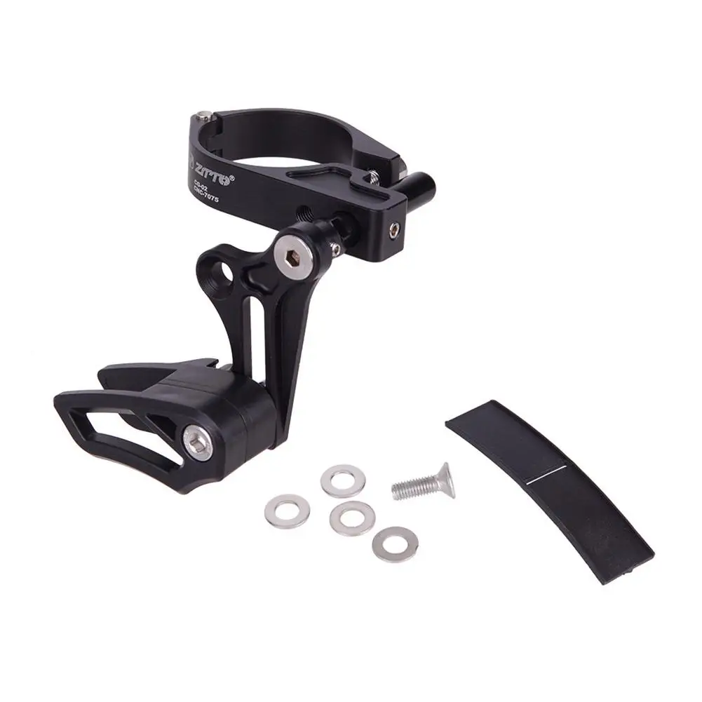 Guia de corrente de bicicleta mtb guia de corrente de bicicleta 1x sistema iscg 03 iscg 05 bb montagem cnc única velocidade ampla guia de corrente de engrenagem estreita