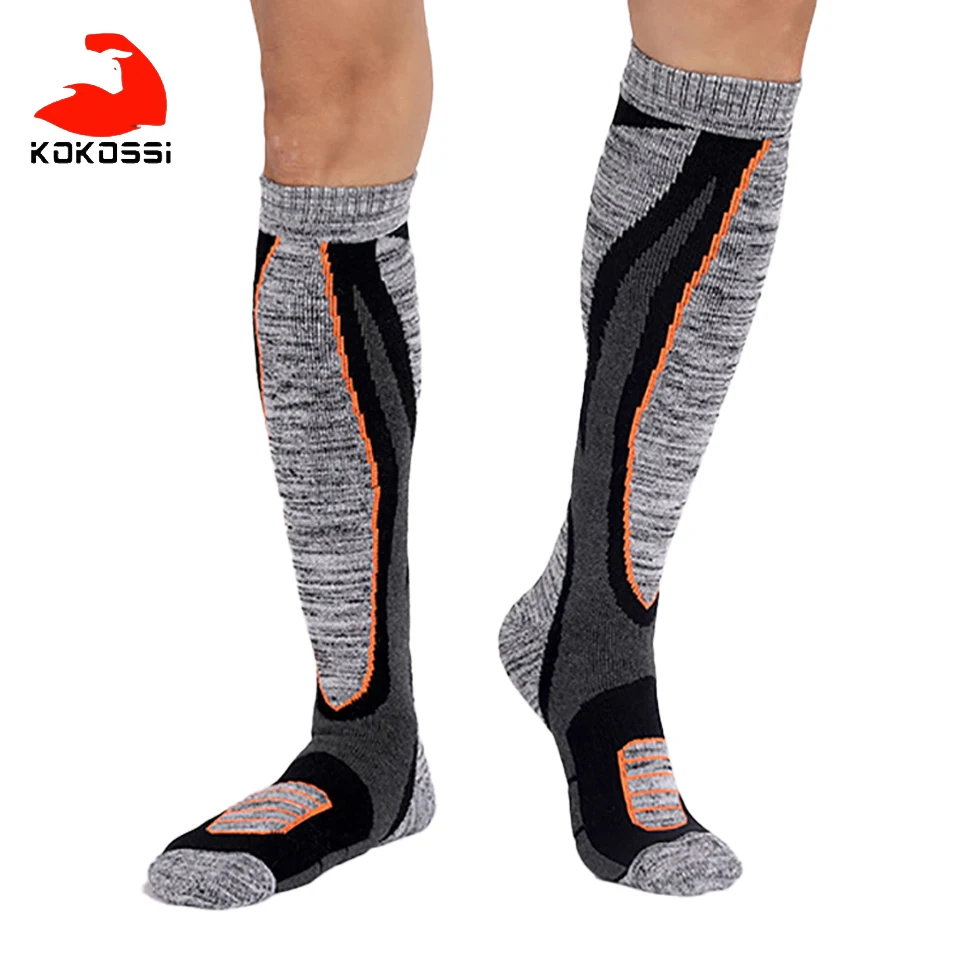 

KoKossi Outdoor Sports Long Tube Ski Socks Thickened Towel Bottom Keep Warm Soft Comfortable Absorb Sweat Mountaineering Socks