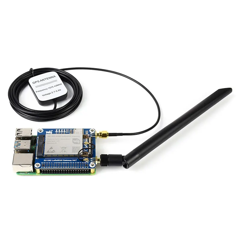 Placa de expansión Raspberry Pi 4B LoRaWAN, módulo SX1302 EU868 GNSS, bajo consumo de energía y velocidad rápida para Raspberry Pi 4B