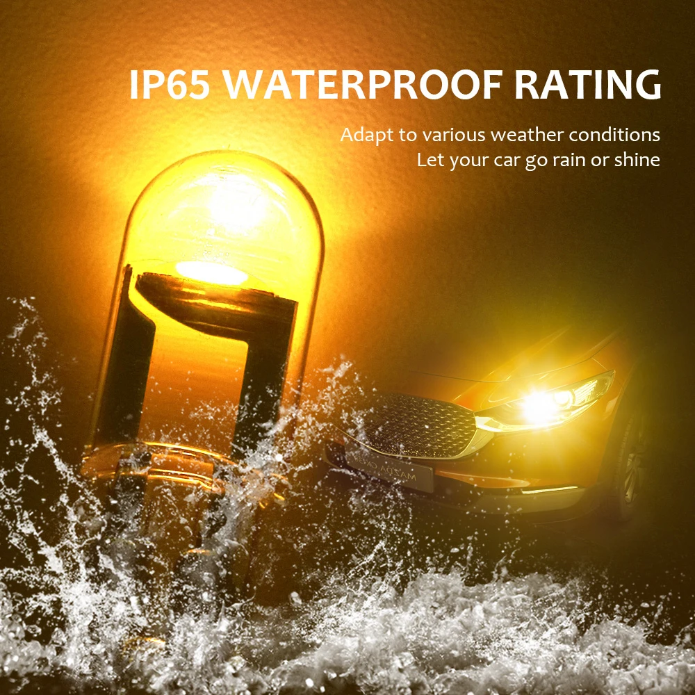 20X Original Auto LED T10 W5W Cob Trunk Bulb 194 Interior Dome Lamp License Plate Light Led 6000K White Orange Amber 12V 24V DC