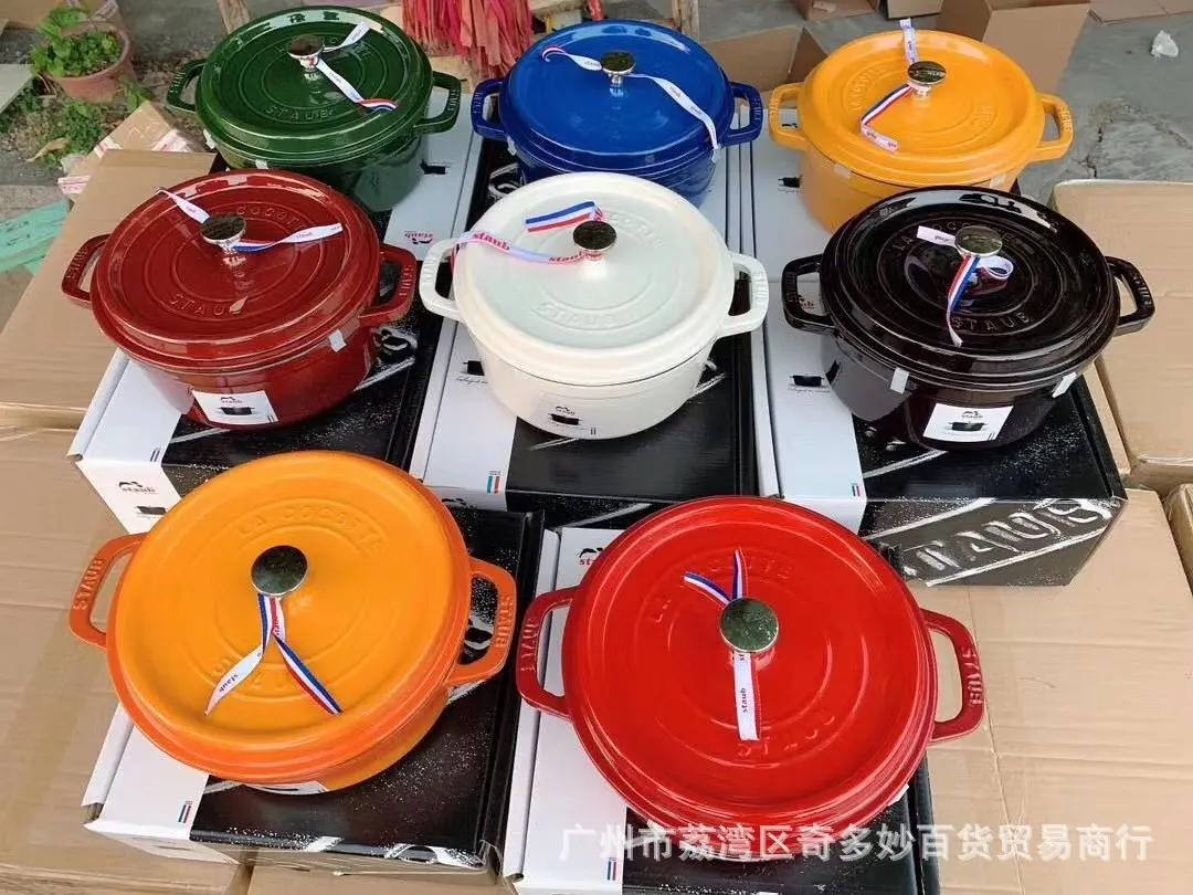 Dutch Oven Cast Iron Pot casserole enameled Cast iron 26 cm pot home cooking cookware set High Quality Made In TURKEY