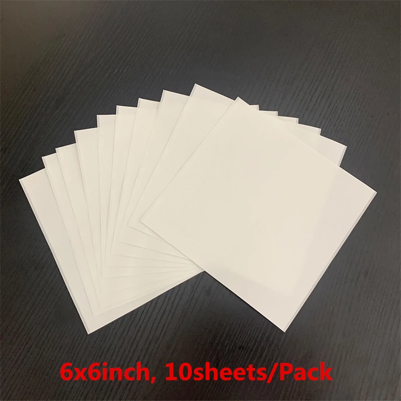 Folhas de adesivo dupla face transparente, folhas de adesivo multiuso para faça você mesmo, para fazer cartões de papel de scrapbooking artesanal com 10 peças