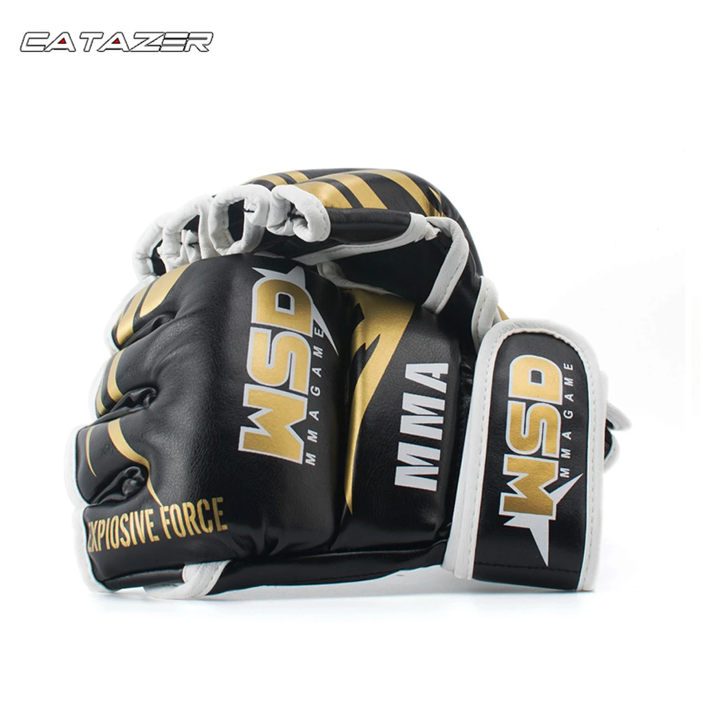 

PU Half Finger MMA Boxing Gloves for Men Kicki Boxing Karate Muay Thai Guantes De Boxeo Free Fight Sanda Training Equipment