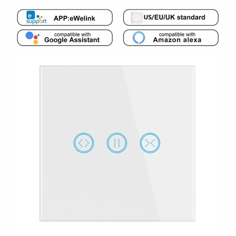 Interruptor inteligente Tuya wifi o zigbee, Automatización del hogar, longitud ajustable, 100 ~ 400mm, AM56, cadena, autoventilación, motor